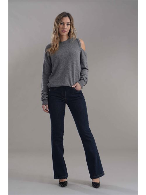 Maglia in misto lana brand unique | 2405GRAY